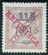 GUINÉ - 1915-DIOGO NETO C/SBT. E REPÚBLICA - SELO 115 S/21/2 RS CASTANHO DENT 13 1/2 - Portugees Guinea