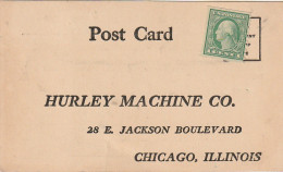 AA+ 36 - HURLEY MACHINE COMPANY , CHICAGO  - GUARANTEE BOND - CARTE DE GARANTIE - MACHINES A LAVER , REPASSEUSE - Tarjetas De Visita