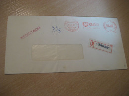 LISBOA 1967 BP Gas Oil Registered Meter Mail Cancel Cover PORTUGAL - Brieven En Documenten