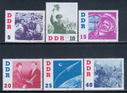 East Germany / DDR 1961 Mi# 863-868 Used - Visit Of Gherman Titov / Space - Europe