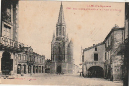 AA+ 40-(31) BOULOGNE SUR GESSE - LA PLACE ET L'EGLISE - Otros & Sin Clasificación