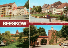 73649982 Beeskow Poststrasse Ernst Thaelmann Platz Kleine Spree Stadtmauer Pulve - Beeskow