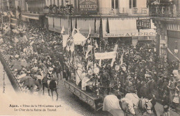 AA+ 44-(47) AGEN - FETES DE LA MI CAREME 1905 - LE CHAR DE LA REINE DU TRAVAIL - CORTEGE - Other & Unclassified