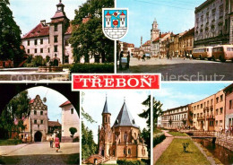 73649956 Trebon Czechia Teilansichten Innenstadt Kirche  - Tschechische Republik