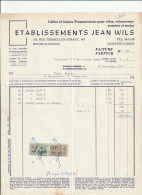 104-J.Wils..Cables & Gaines, Transmissions Pour Vélos, Scooters, Motos... St-Genesius-Rode...Belgique-Belgie.....1963 - Otros & Sin Clasificación