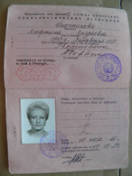 General Foreign Passport Ussr Lithuania 1988 Woman Many Cancels - Historische Documenten