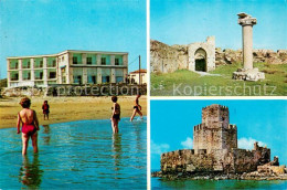73649927 Methoni Touristenhotel Am Strand Venezianische Festung Ruinen Methoni - Grecia