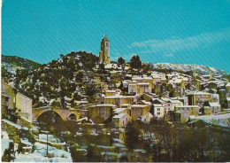 AA+ 47-(34) OLARGUES - VUE GENERALE DU VILLAGE SOUS LA NEIGE - Autres & Non Classés