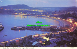 R579556 Scarborough. South Bay From Castle Hill By Night. E. T. W. Dennis. Photo - Monde