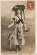 AA+ 49- A. ROUX -  ARTISTE FEMME - WALERY , PARIS - CARTE COLORISEE - CORRESPONDANCE 1908 - Artistas