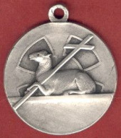 ** MEDAILLE  AGNEAU  CROIX ** - Godsdienst & Esoterisme