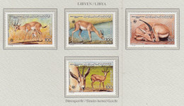 LIBYA 1987 WWF Animals Rhim Gazelle Mi 1753-1756 MNH(**) Fauna 741 - Ongebruikt