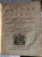 Le Droit De La Nature Et Des Gens Du Baron De. PUFENDORF En Très Bon Etat - 1701-1800