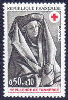 Timbre De 1973 -Sépulchre De Tonnerre, 0F50 + 0F10 - Croix Rouge - Yvert & Tellier N° 1780 - Ongebruikt