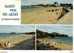 29 SAINT POL DE LEON En 3 Vues N°2423 Les Plages Baignade Enfants Jeux Citroën 2CV - Saint-Pol-de-Léon