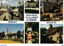 29 PONT AVEN Multivues N°4652 Puits De Keramperchec Moulin Costume De Pont Aven Et Le Bois D'Amour VOIR DOS - Pont Aven