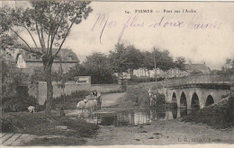 AA+ 66-(51) FISMES - PONT SUR L'ARDRE - ANIMATION - ATTELAGE BOEUFS - Fismes