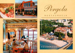 73649639 Kolobrzeg Polen Pergola Restauracja Gaststube Fliegeraufnahme Kolobrzeg - Polen