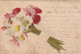 AA+ 68- BOUQUET DE FLEURS , REINES MARGUERITES - ILLUSTRATEUR - Flowers