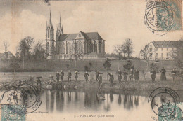 AA+ 69-(53) PONTMAIN ( COTE NORD ) - ETANG DES PERES - LA BASILIQUE - ANIMATION - Pontmain