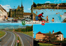 73649624 Gleisdorf Stadtplatz Schwimmbad Autobahn Kirche Gleisdorf - Otros & Sin Clasificación