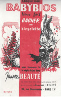 Buvard  BABYBIOS  - GAGNER  Une Bicyclette Réglement Dans Jeunesse Et Beauté - Other & Unclassified