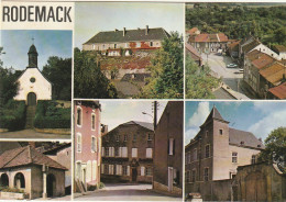 AA+ 73-(57) RODEMACK - CARTE MULTIVUES : LA CHAPELLE , LE CHATEAU , LA POSTE  , PLACE DE LA FONTAINE - Otros & Sin Clasificación