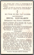 Bidprentje Malijzen - Douchamps Emiel (1873-1943) - Imágenes Religiosas