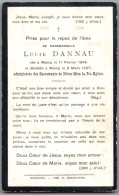 Bidprentje Marcq - Dannau Lucie (1846-1927) - Imágenes Religiosas