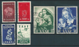 Saar MiNr. 317-318, 341, 348, 352-353   (0302) - Usati