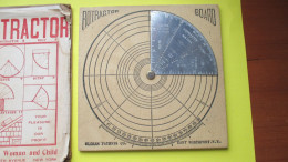 Outil Vintage, Années 20 ROTRACTOR BOARD, ELEVEN TOOLS IN ONE Oldham Patents Corporation - Andere & Zonder Classificatie