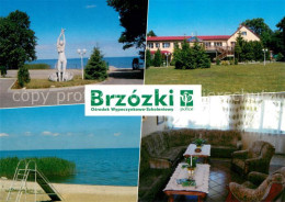 73649129 Brzozki Dorf An Der Ostsee Promenade Statue Hotel  - Polen