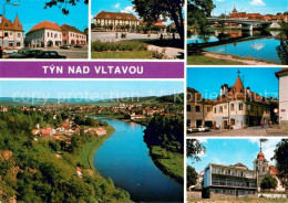 73649106 Tyn Nad Vltavou Stadtansichten Panorama Moldau  - Tschechische Republik