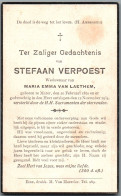 Bidprentje Mater - Verpoest Stefaan (1870-1934) - Images Religieuses