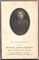 Bidprentje Mechelen - Apers Constancia (1870-1921) - Imágenes Religiosas