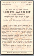 Bidprentje Meer - Laurijssen Jacobus (1882-1947) Plooi - Imágenes Religiosas