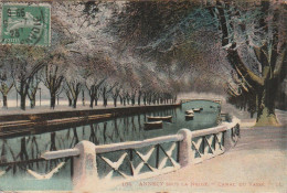 AA+ 99-(74) ANNECY SOUS LA NEIGE - CANAL DU VASSE - CARTE COLORISEE - Annecy