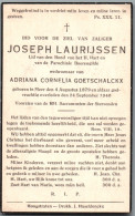 Bidprentje Meer - Laurijssen Joseph (1879-1940) - Images Religieuses