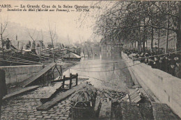 AA+ 101-(75) INONDATION DU MAIL ( MARCHE AUX POMMES ) - CRUE DE LA SEINE 1910 - Inondations De 1910