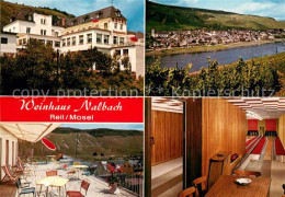 73648780 Reil Mosel Weinhaus Nalbach Terrasse Panorama Scherenbahn Reil Mosel - Other & Unclassified