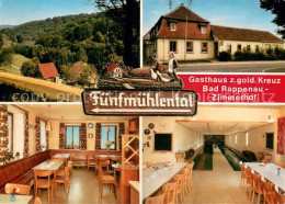 73648750 Bad Rappenau Gasthaus Zum Goldenen Kreuz Fuenfmuehlental Gaststube Kege - Bad Rappenau