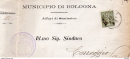 1894   LETTERA CON ANNULLO BOLOGNA - Marcophilia