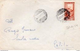1951 Lettera Con Annullo Napoli - 1946-60: Storia Postale