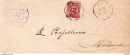 1900 LETTERA CON ANNULLO CARPI - Storia Postale