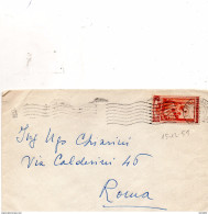 1951 Lettera Con Annullo Bologna - 1946-60: Storia Postale