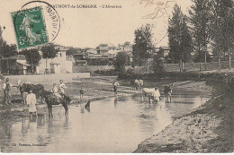 AA+ 110-(82) BEAUMONT DE LOMAGNE - L'ABREUVOIR - ANIMATION - CHEVAUX - Beaumont De Lomagne