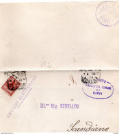 1910  LETTERA CON ANNULLO CARPI MODENA - Storia Postale