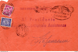 1957 LETTERA CON ANNULLO STEFANACONI CATANZARO - Strafport