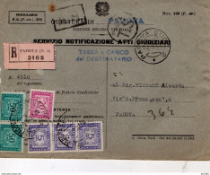 1951 LETTERA RACCOMANDATA  CON ANNULLO PADOVA - Strafport