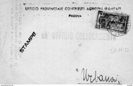 1952  LETTERA CON ANNULLO   PADOVA - 1946-60: Marcophilia